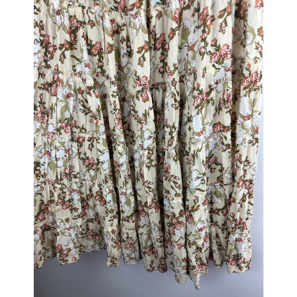 Ralph Lauren Denim & Supply Floral Tiered Maxi Skirt Medium Boho Cottagecore - Picture 6 of 16